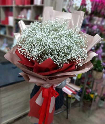 Букет цветов из: Гипсофила в Солнцево Курская область