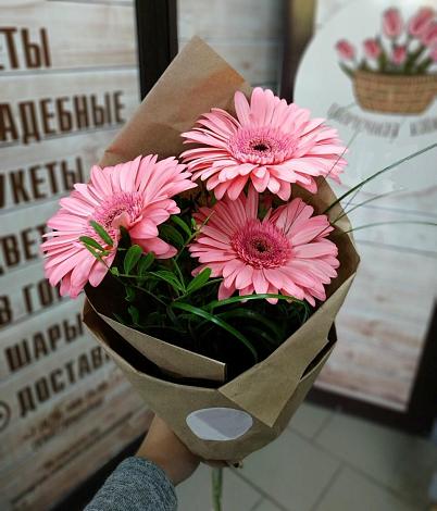 Букет цветов из: Герберы в Солнцево Курская область